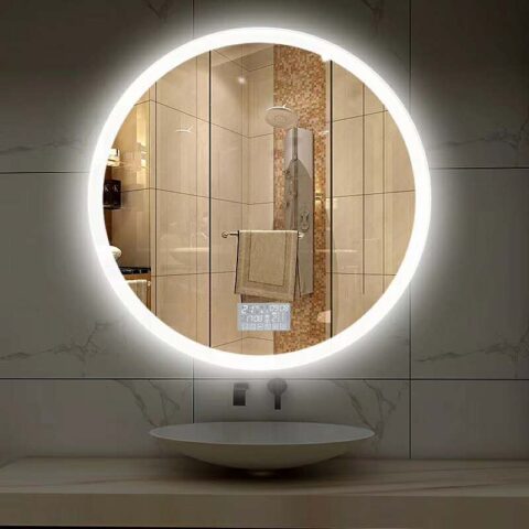 LED bathroom mirror with back light