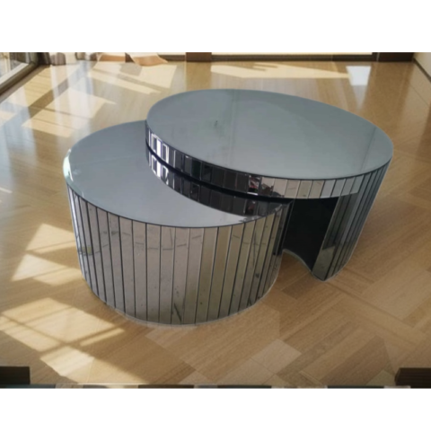 Stylish Modern Coffee Table Set - Beautiful Round Big & Small Tables for Living Room